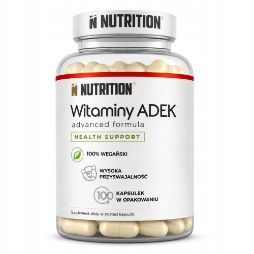 N-nutrition Vitamin ADEK - A D3 K2 MK-7 E 100pcs