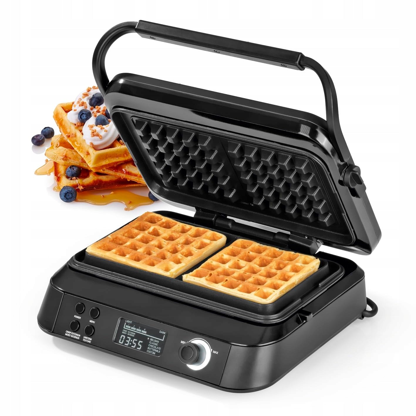 N8WERK Premium Waffle Iron 1600 W 5 programs 7 levels