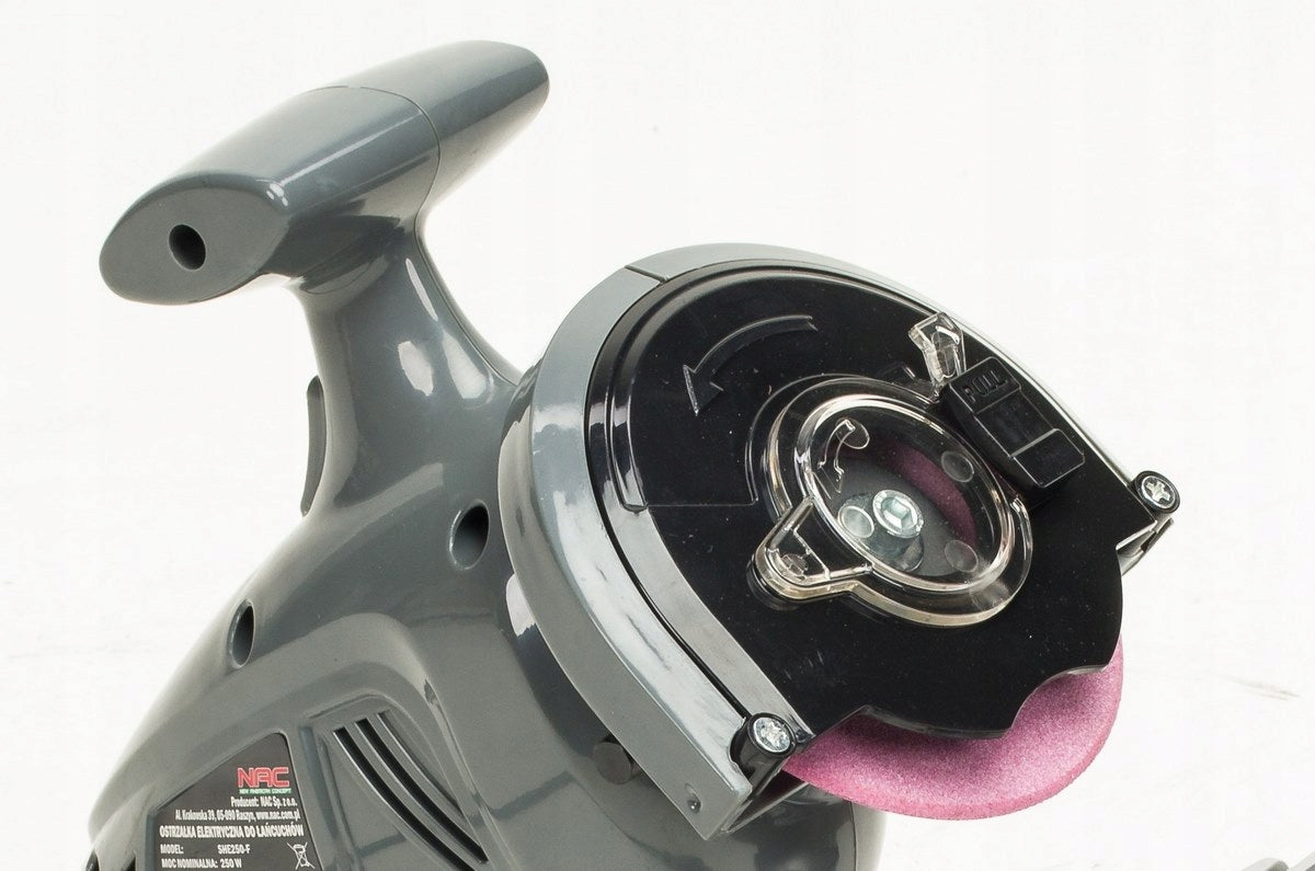 NAC 250 W ELECTRIC chain sharpener + metal VICE + 100 mm disc Additional information chain tension adjustment