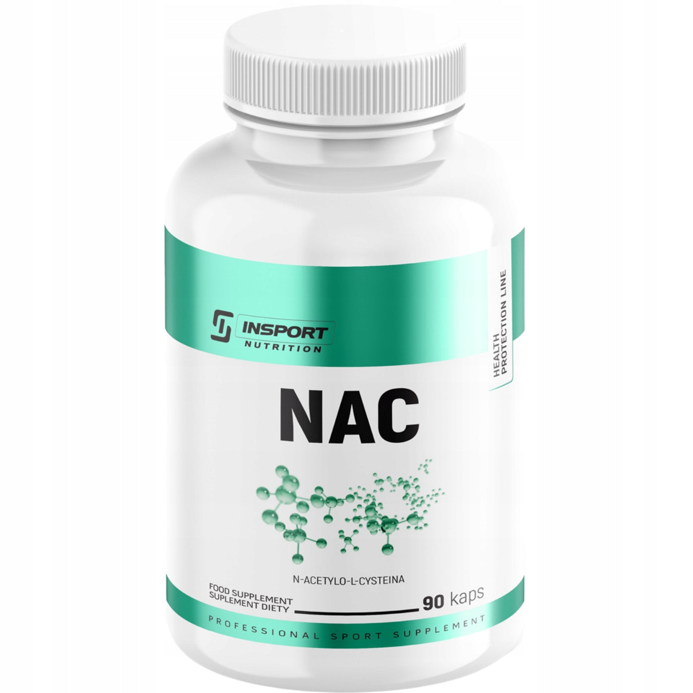 NAC 600mg 90 KAP N-ACETYL L-CYSTEINE PROTECTION HEALTHY LIVER | INSPORT Packaging status original