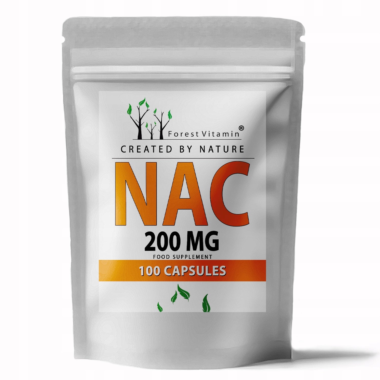 NAC N-ACETYL L-CYSTEINE 200mg 100 caps STRONG ANTIOXIDANT ACETYLCYSTEINE Packaging status original