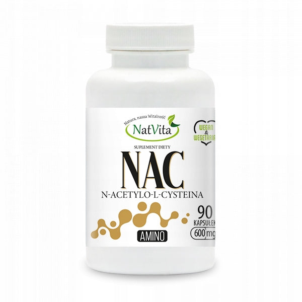 NAC N ACETYL L CYSTEINE 600 MG 90 CAPSULES DETOX LIVER NATVITA Medical device no