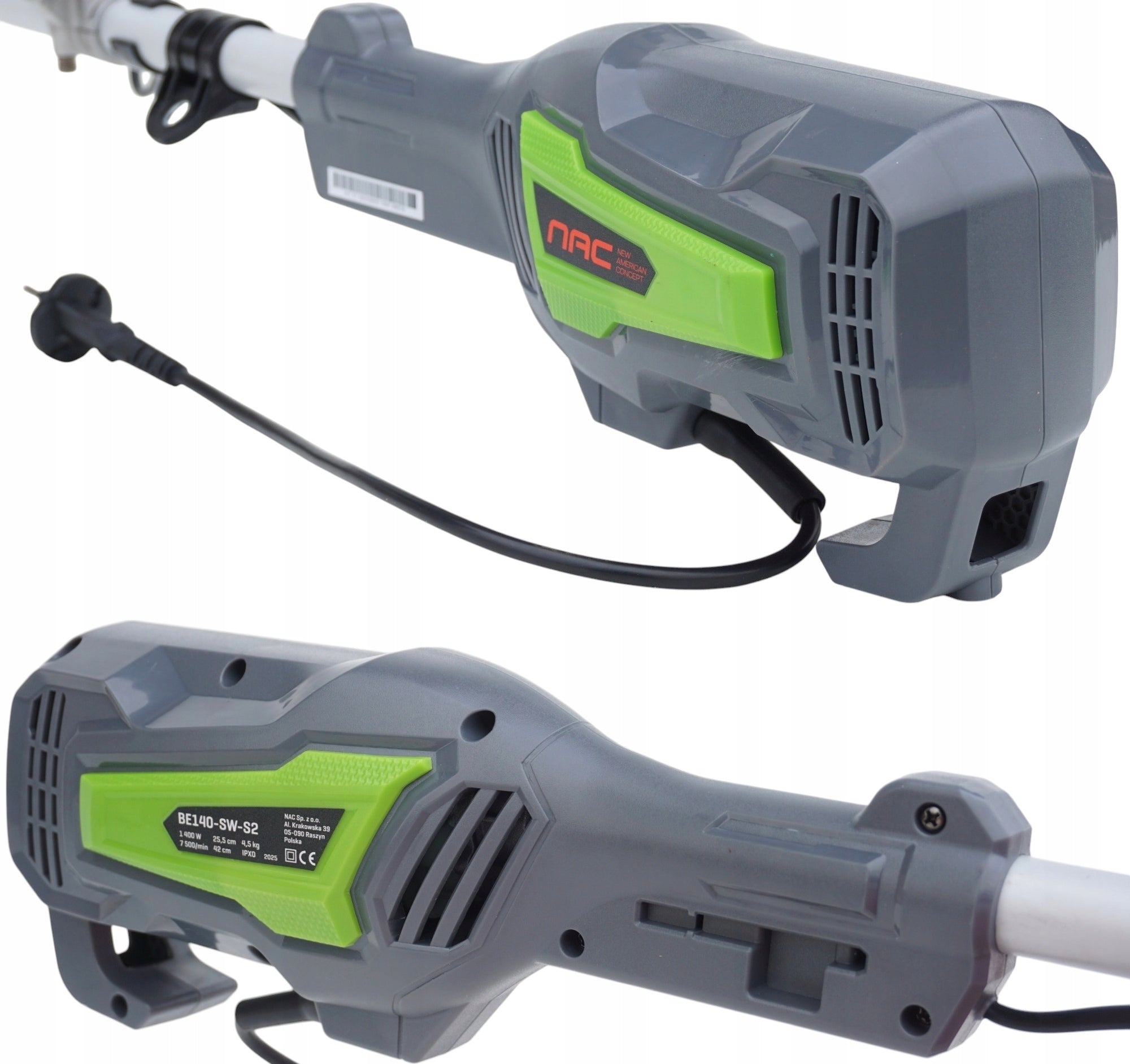NAC SCYTHE ELECTRIC TRIMMER BE140-SW-S2 knife disc head line Power supply electrical