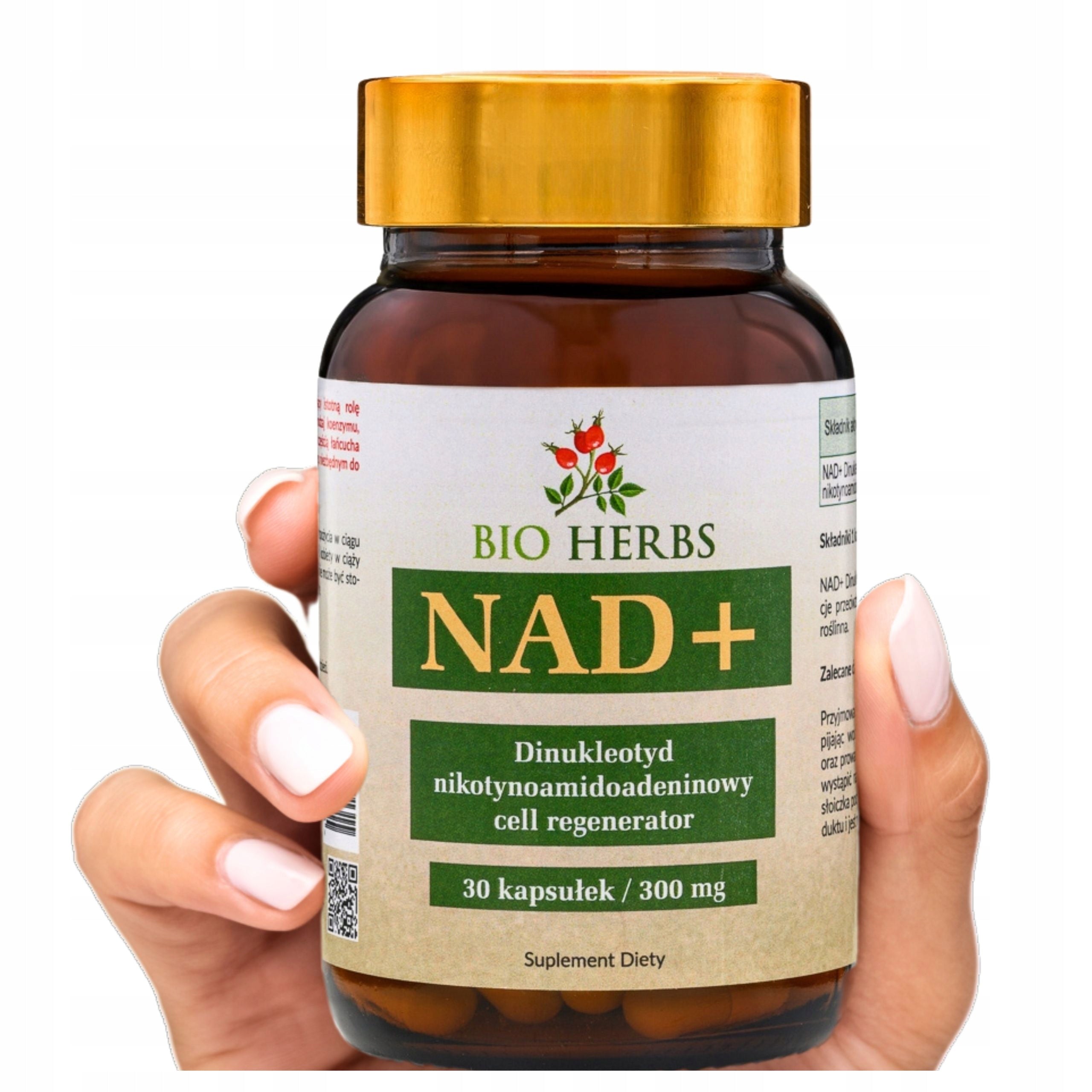 NAD+ Dinucleotide Cell Regenerator 300mg 30 kaps. energy regeneration