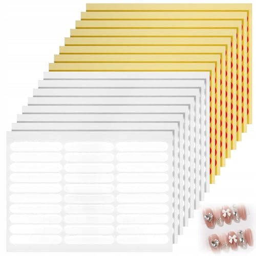 NAIL STICKERS ACRYLIC SELF ADHESIVE DIY SET OF 360 PIECES acrylic Brand no brand