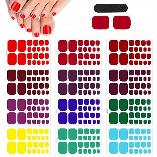 NAIL STICKERS GLITTER SELF ADHESIVE 12 SHEETS FOR WOMEN