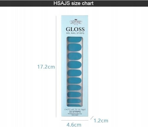 NAIL STICKERS GLOSSY OVAL GEL SEMI-PERMANENT WoodEN SET