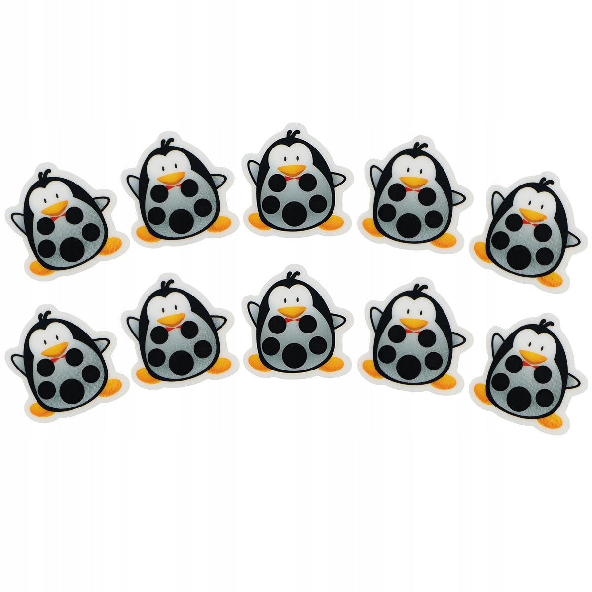 NAKLEJKA TERMOMETRU CZOŁOWEGO NIEMOWLĄT Z PINGWINEM DO KĄPIELI