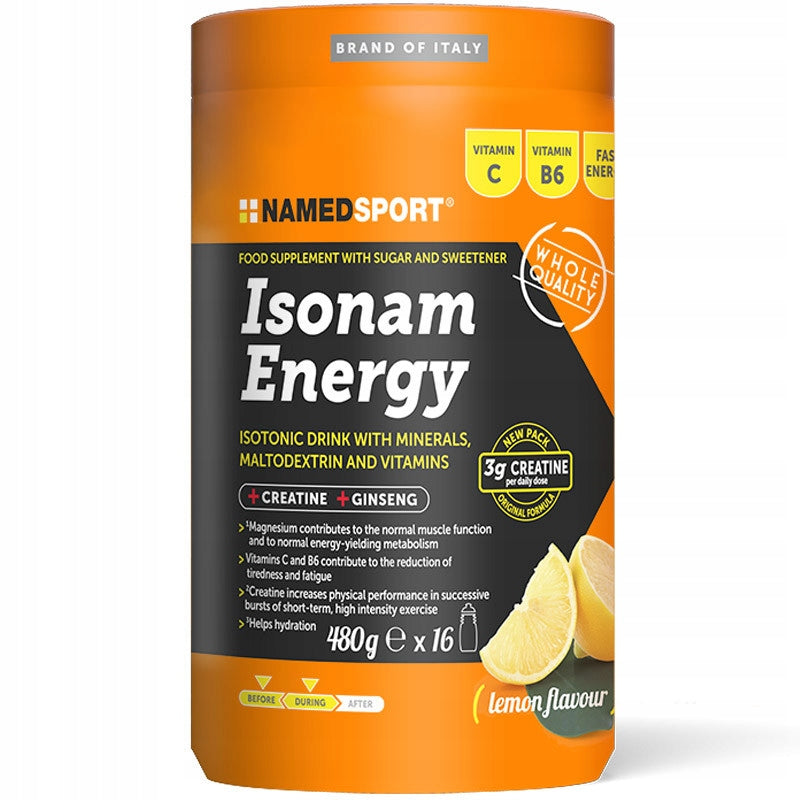 NAMEDSPORT Isonam Energy 480g ISOTONIC DRINK MAGNESIUM GINSENG VITAMINS