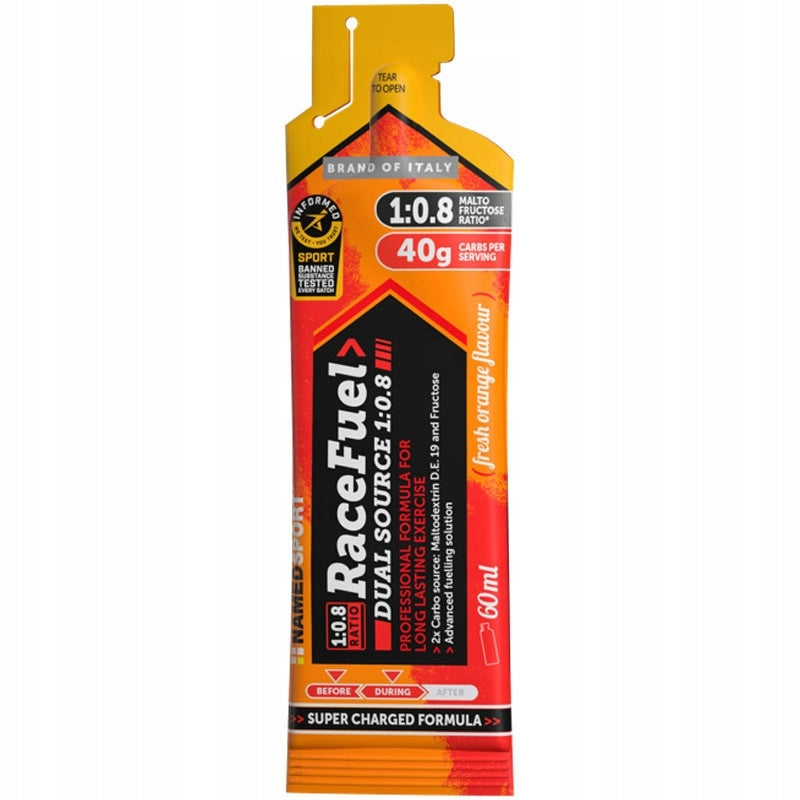 NAMEDSPORT Race Fuel Dual Source 1:0.8 Gel ZEL ENERGY Orange