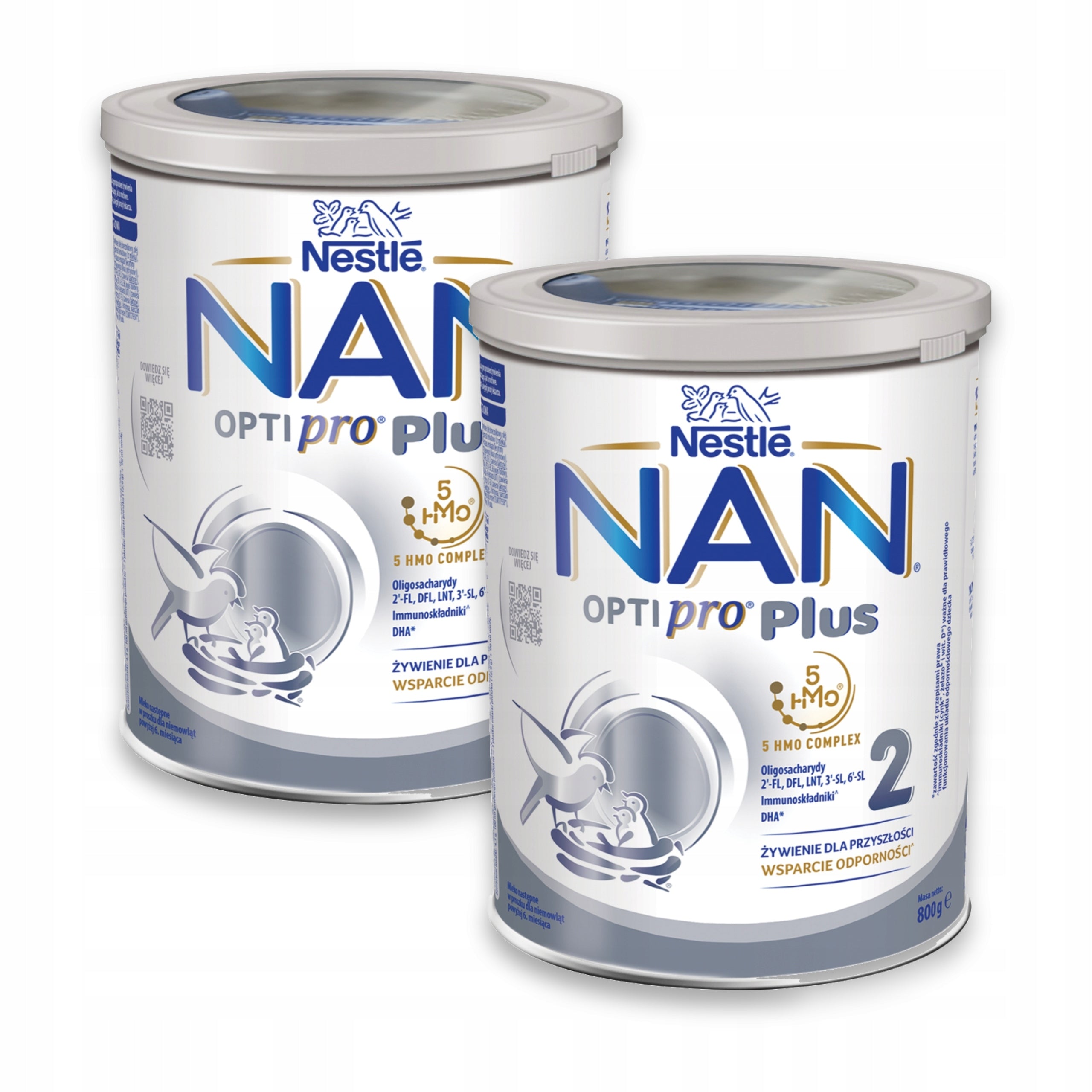 NAN OPTIPRO Plus 2 Milk over 6 months Set of 2x800 g