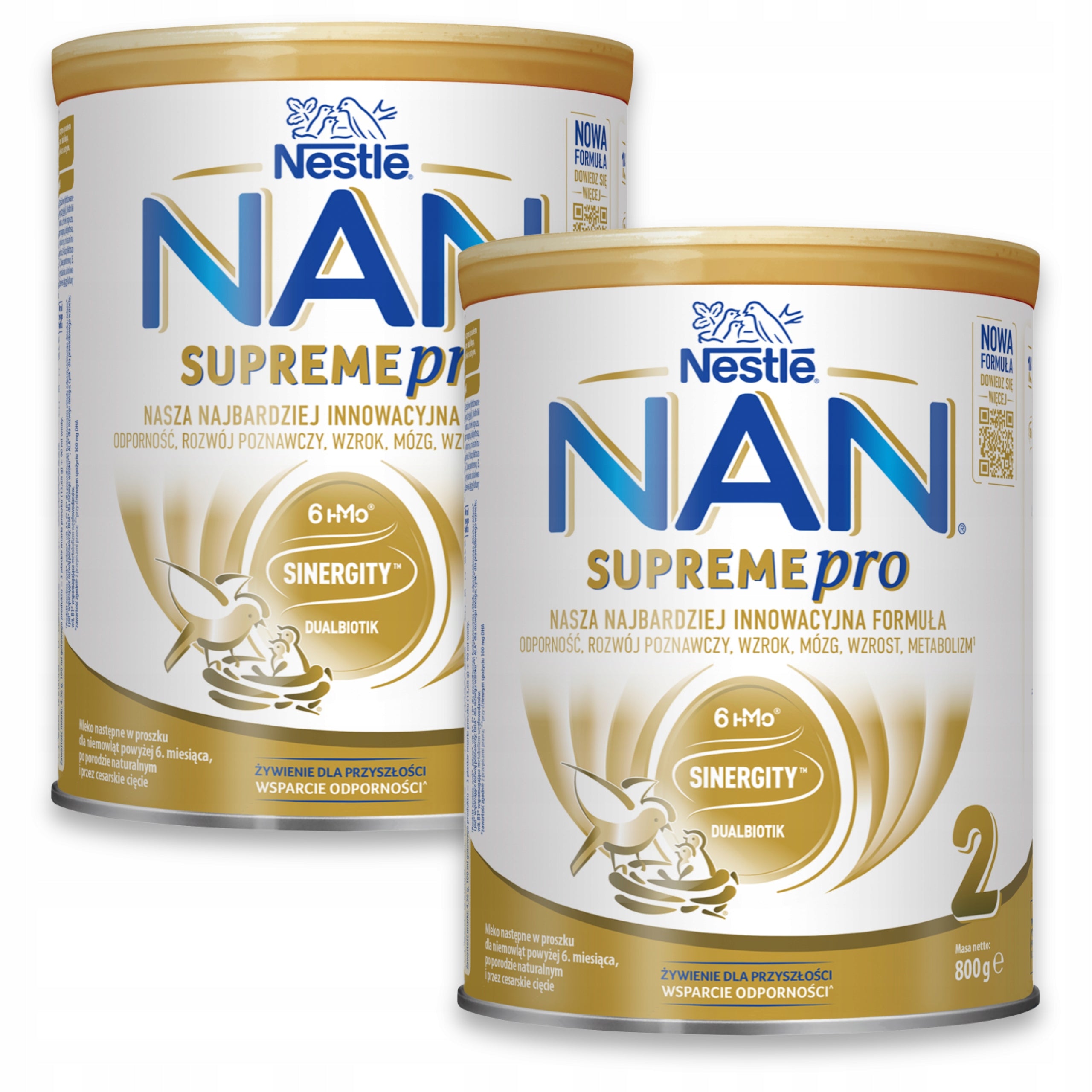 NAN SUPREMEPRO 2 Milk over 6 months Set of 2x800 g