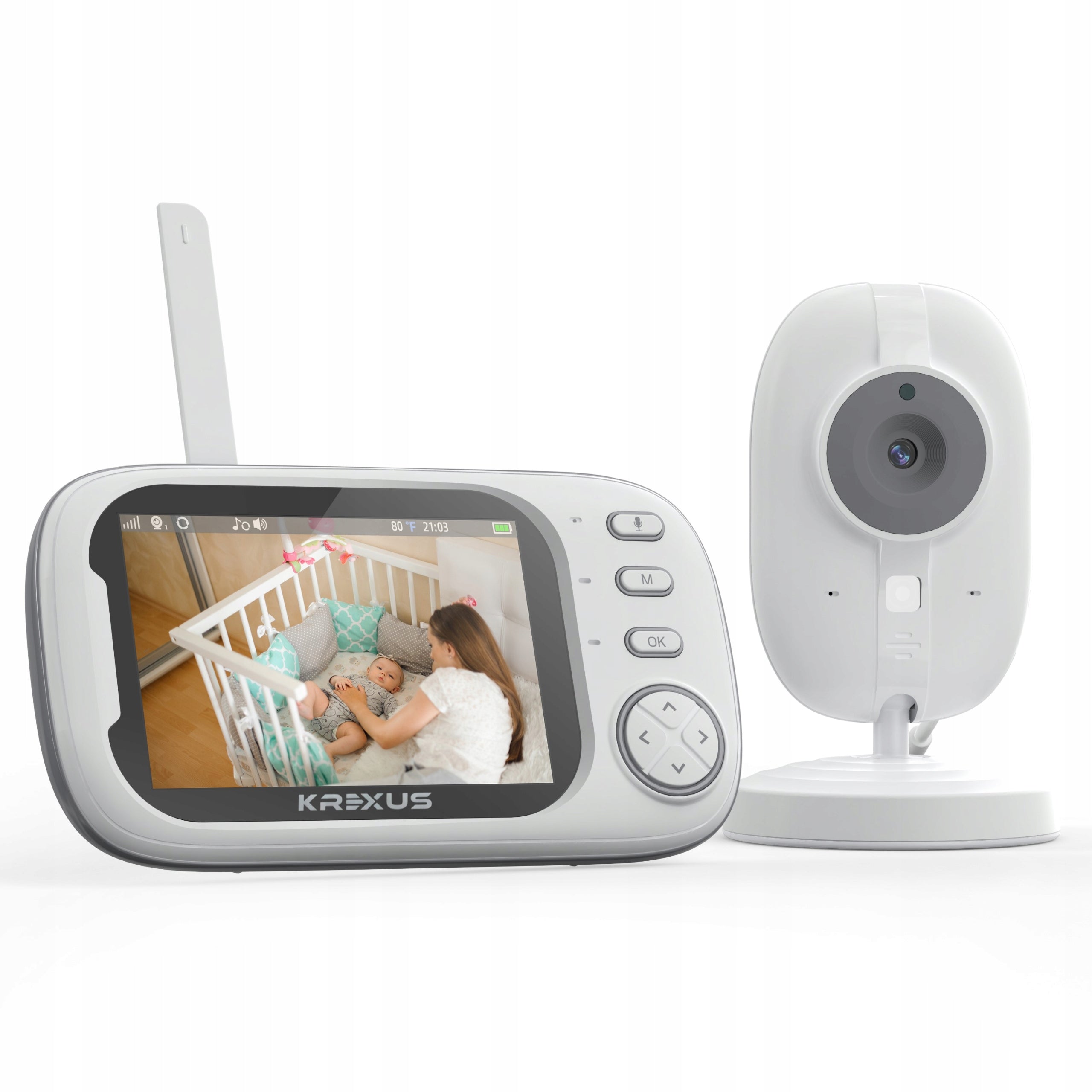 NANNY ELECTRONIC HD CAMERA NIGHT MODE 3.5 LCD 2.4GHZ KREXUS Brand Krexus
