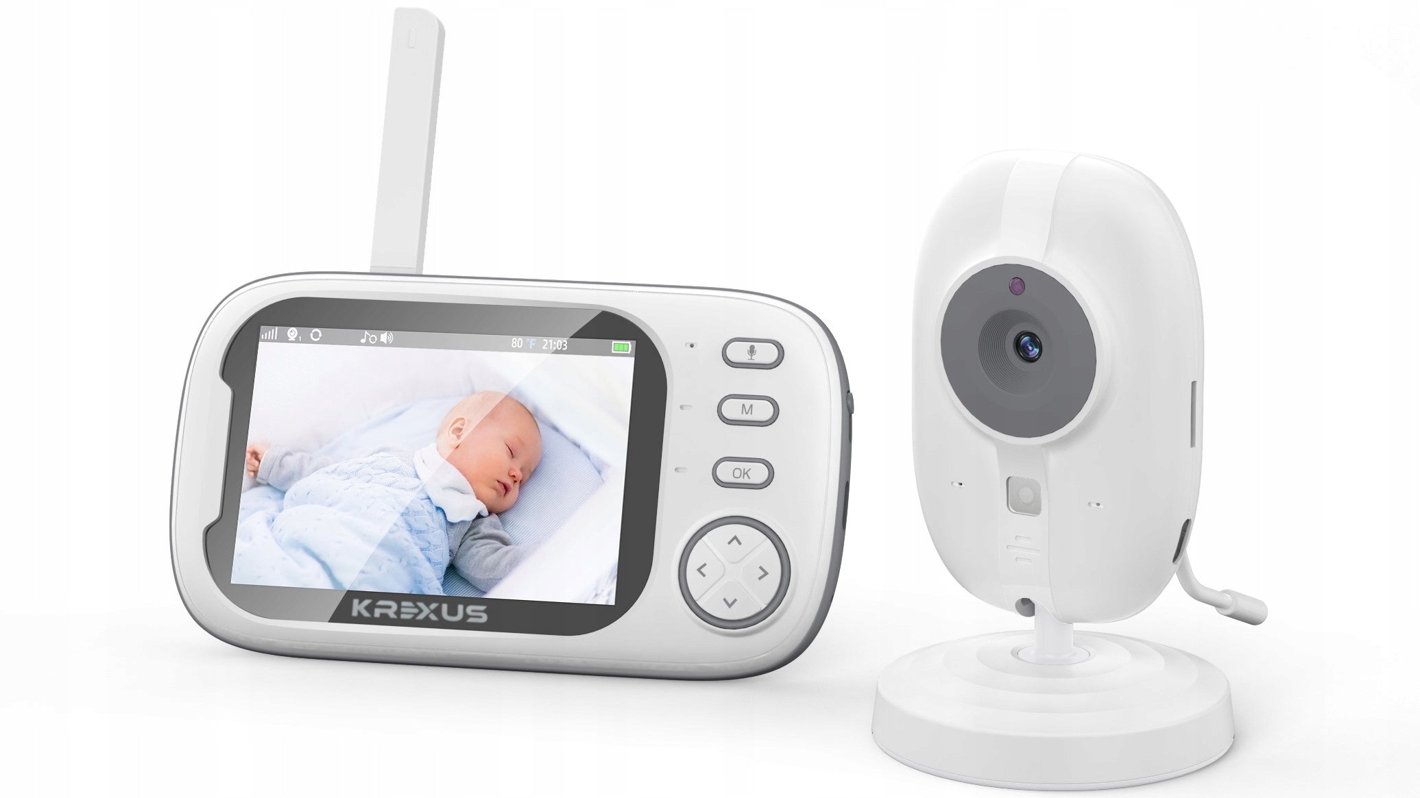 NANNY ELECTRONIC HD CAMERA NIGHT MODE 3.5 LCD 2.4GHZ KREXUS