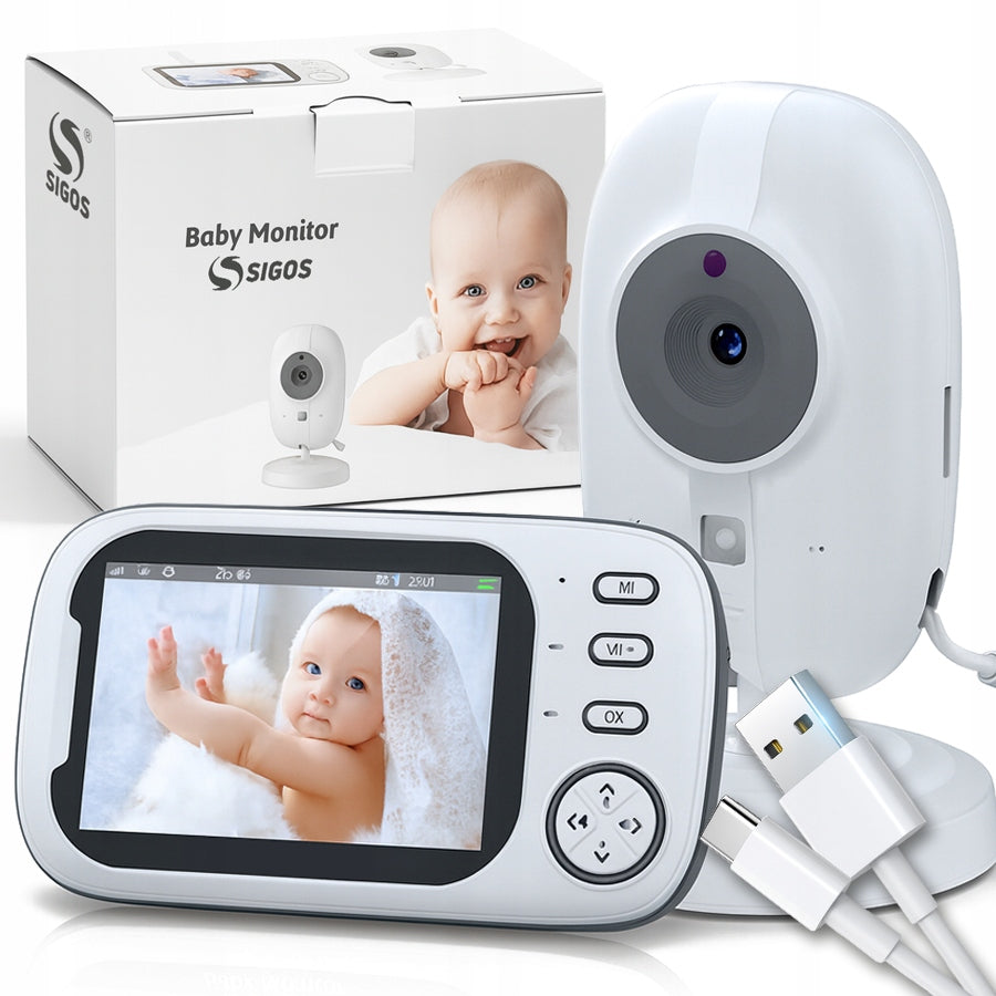 NANNY ELECTRONIC HD CAMERA NIGHT MODE THERMOMETER IPS 2000MAH MONITOR