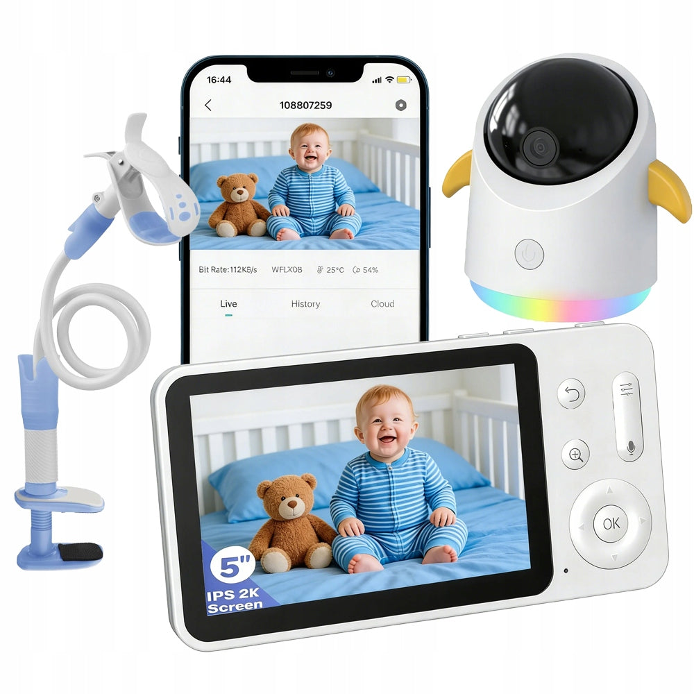 NANNY HOME WIFI CAMERA ROTATING APP CONTROL WITH CLIP HOLDER