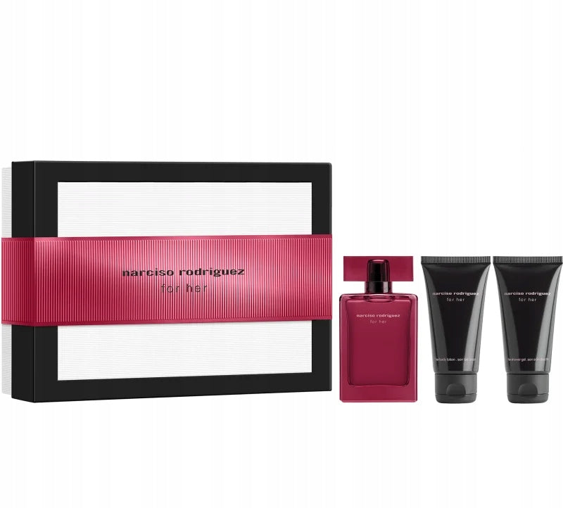 NARCISO RODRIGUEZ - GIFT SET - FOR HER EDP INTENSE 50 ML + BODY LOTION 50 ML + Packaging status original