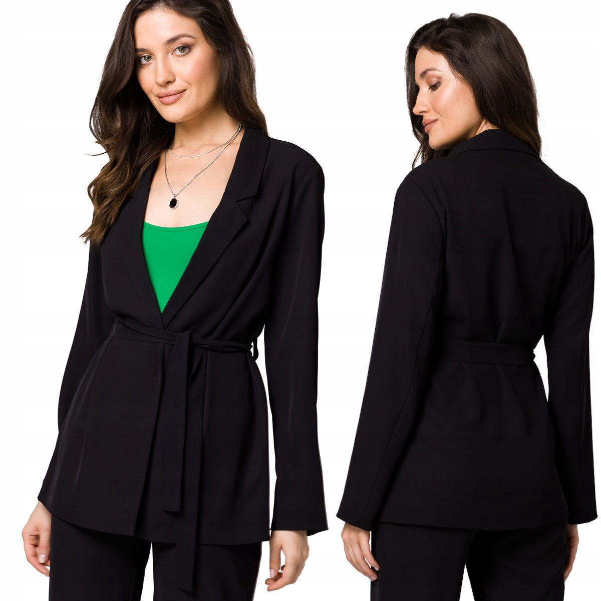 Švarkas moterims, juodas