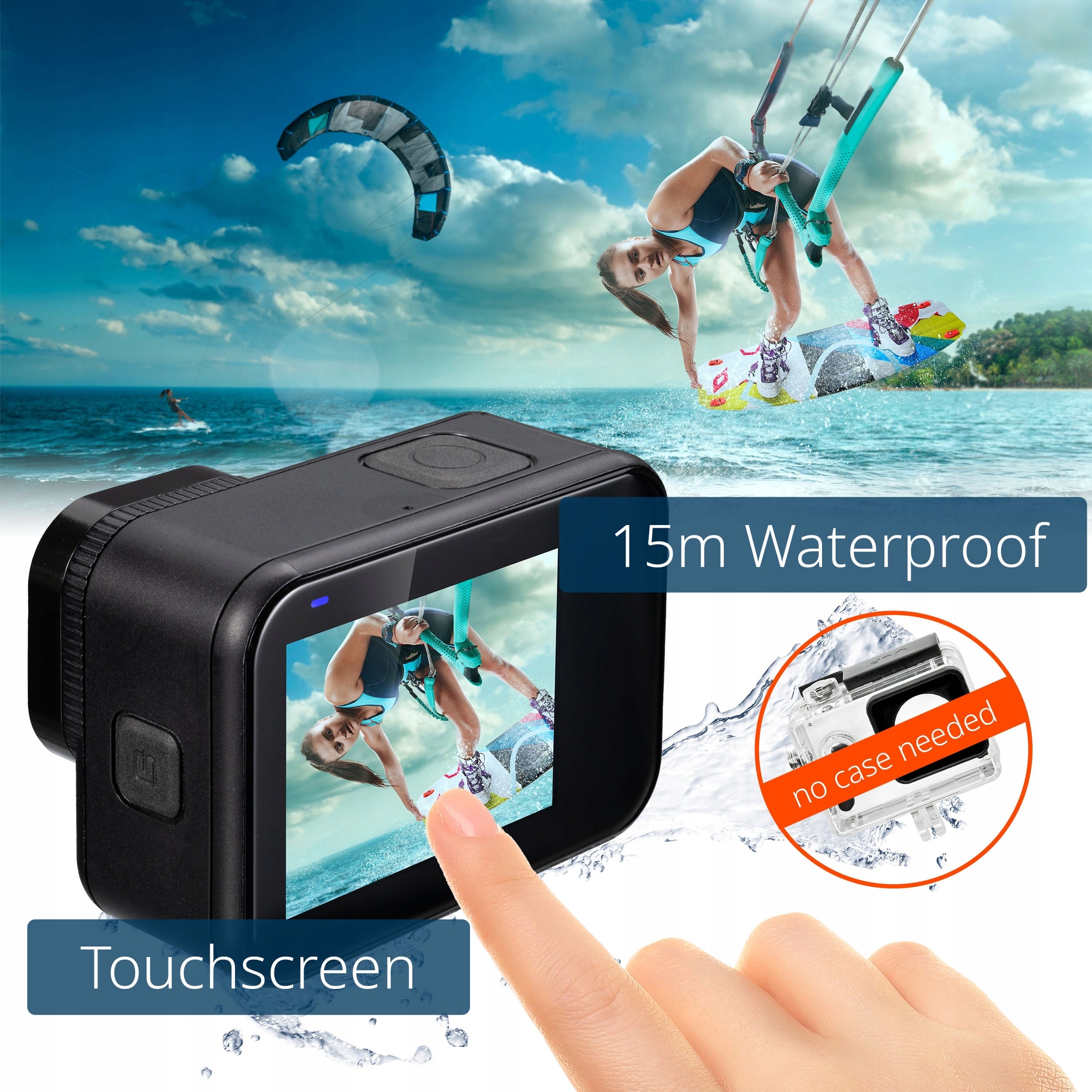 NATIONAL GEOGRAPHIC 4K UHD 60fps WiFi Action Camera Explorer 7 Packaging status original