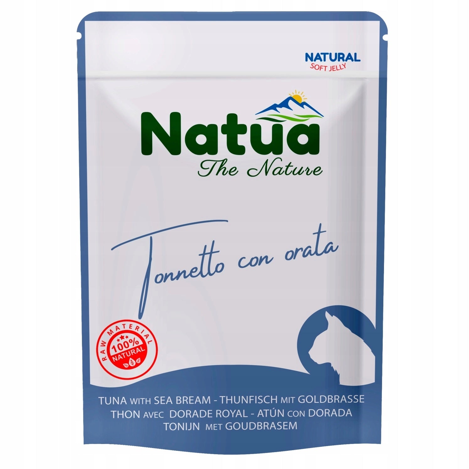 NATUA NATURAL WET CAT FOOD TUNA DORADA IN JELLY SACHET 70g