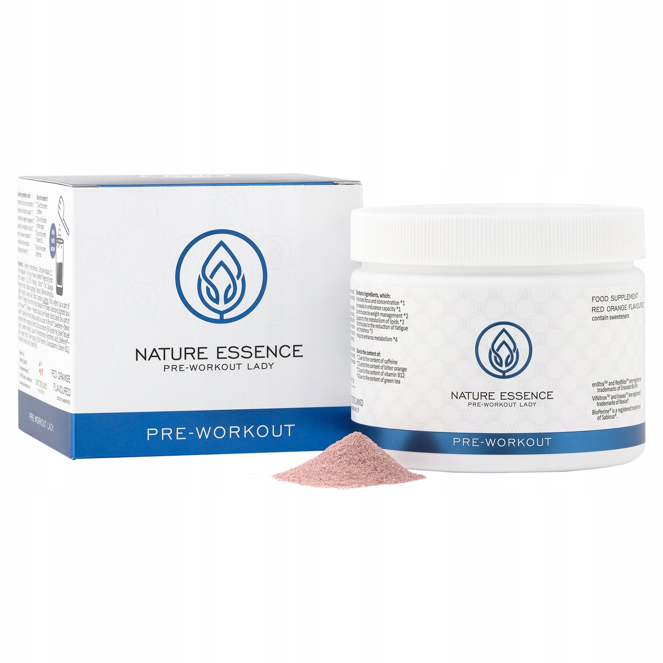 NATURAL CAFFEINE NATURE ESSENCE PRE-WORKOUT LADY ENERGY FAT BURNER
