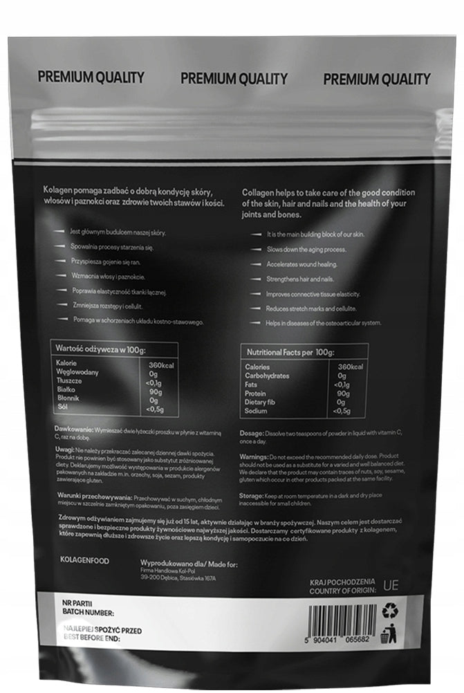 NATURAL COLLAGEN FISH 500g Pure 100% Powder EAN (GTIN) 5904041065682
