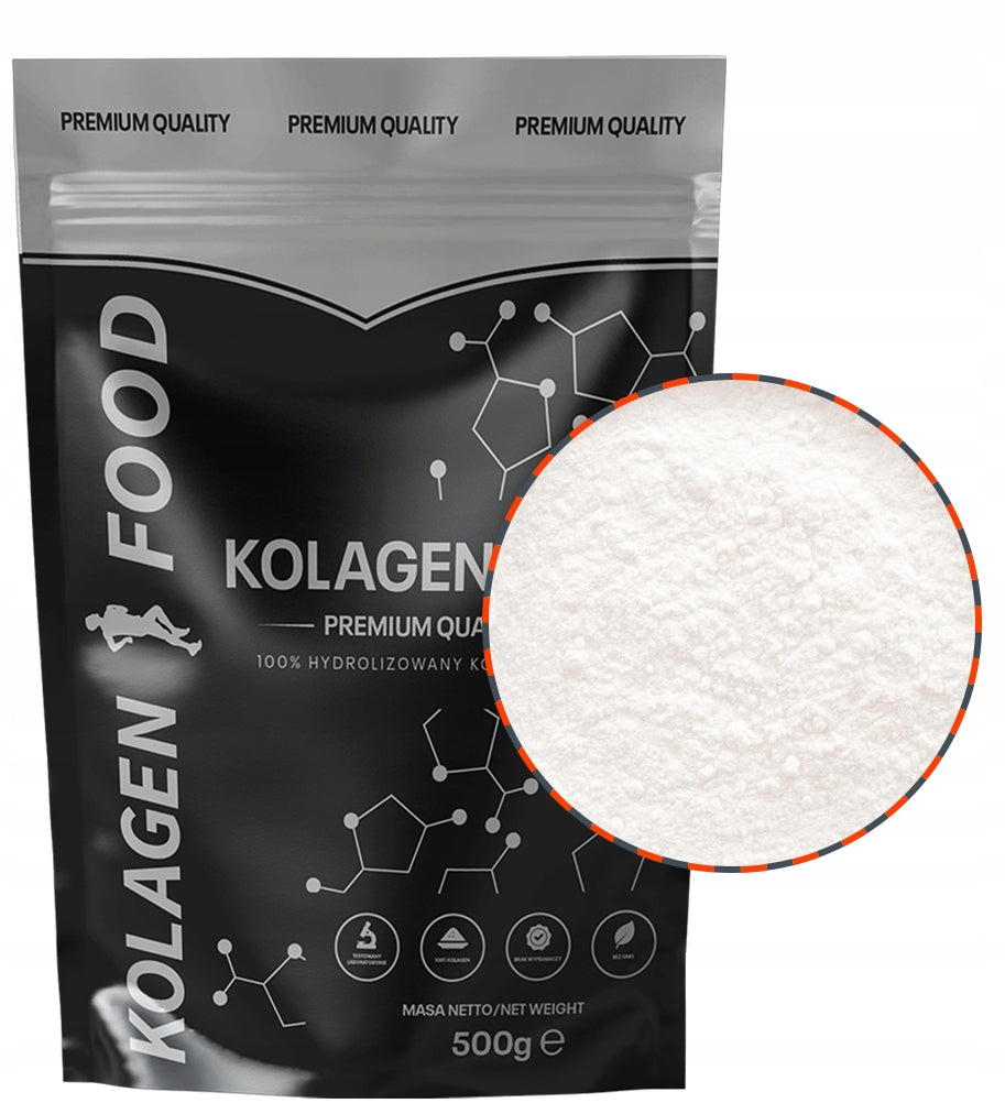 NATURAL COLLAGEN FISH 500g Pure 100% Powder Manufacturer code Kolagen naturalny rybi 500g Kolagen Food