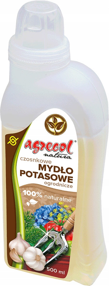 NATURAL GARLIC GARDENING POTASSIUM SOAP AGRECOL 500ML x 2pcs Packaging status original