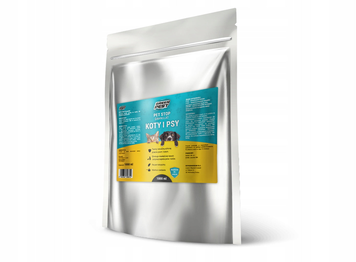 NATURAL GRANULES PREPARATION AGAINST PEEING DOGS AND CATS PET STOP 1L Brand No-Pest