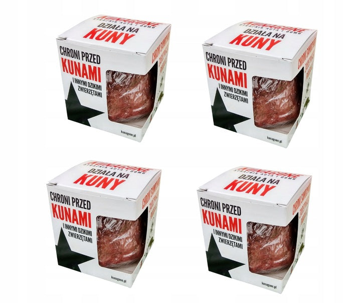 NATURAL MARTENS REPELLENT FOR CAR KUNAGONE AGAINST MARTENS 4x1-PACK