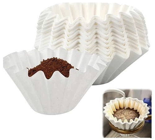 NATURAL PAPER COFFEE FILTERS 200 PCS PER 2 4 CUPS FOR HOME
