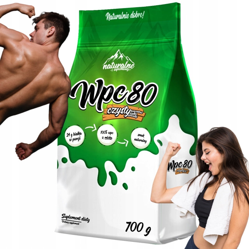 NATURAL PROTEIN powder concentrate WPC 80 conditioner without additives 700g