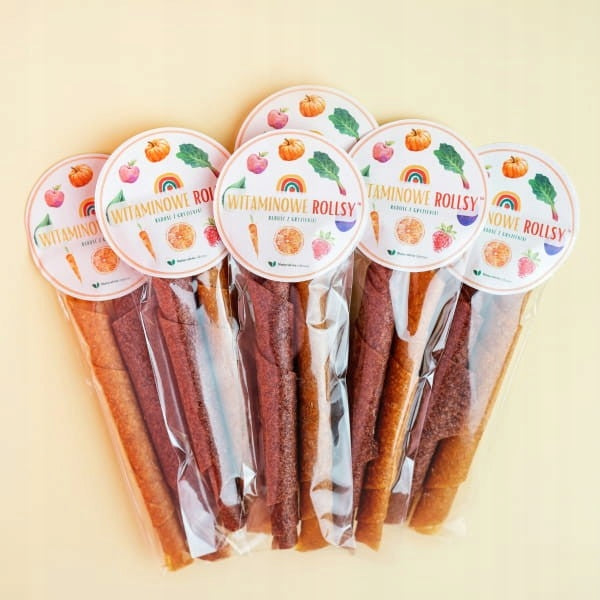 NATURALNIE ZDROWI FRUIT ROLLS WITH VITAMIN D3 CARROTS AND STRAWBERRIES 15 G Manufacturer code 5904024000334