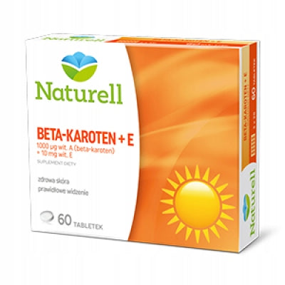 NATURELL Beta-Carotene + Vitamin E 60 Tablets