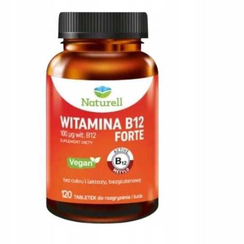 NATURELL VITAMIN B12 FORTE-120 CHEWABLE TABLETS,01.10.2026r
