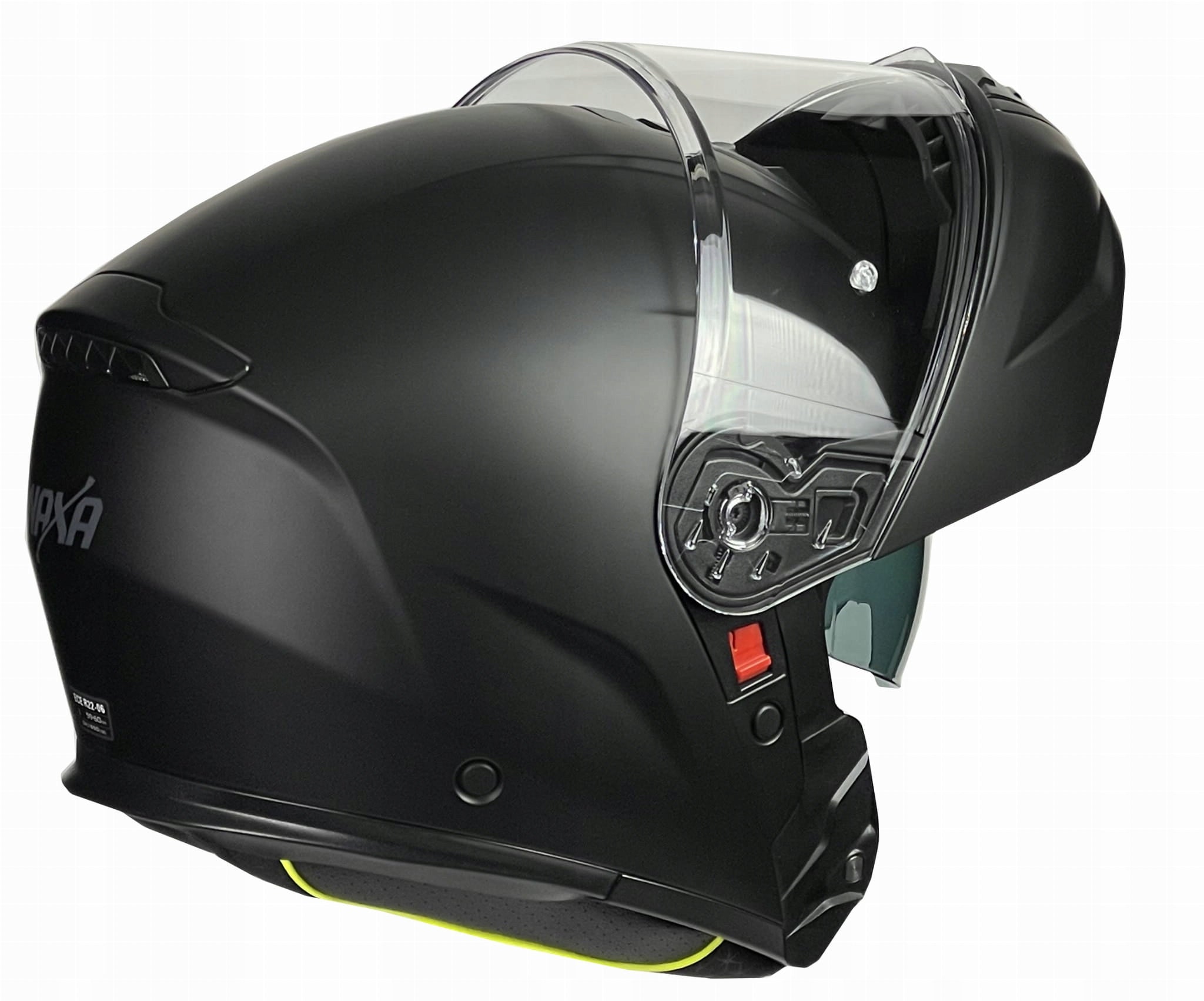 NAXA F07 MOTORCYCLE HELMET JAW MATT BLACK PINLOCK XL Size XL