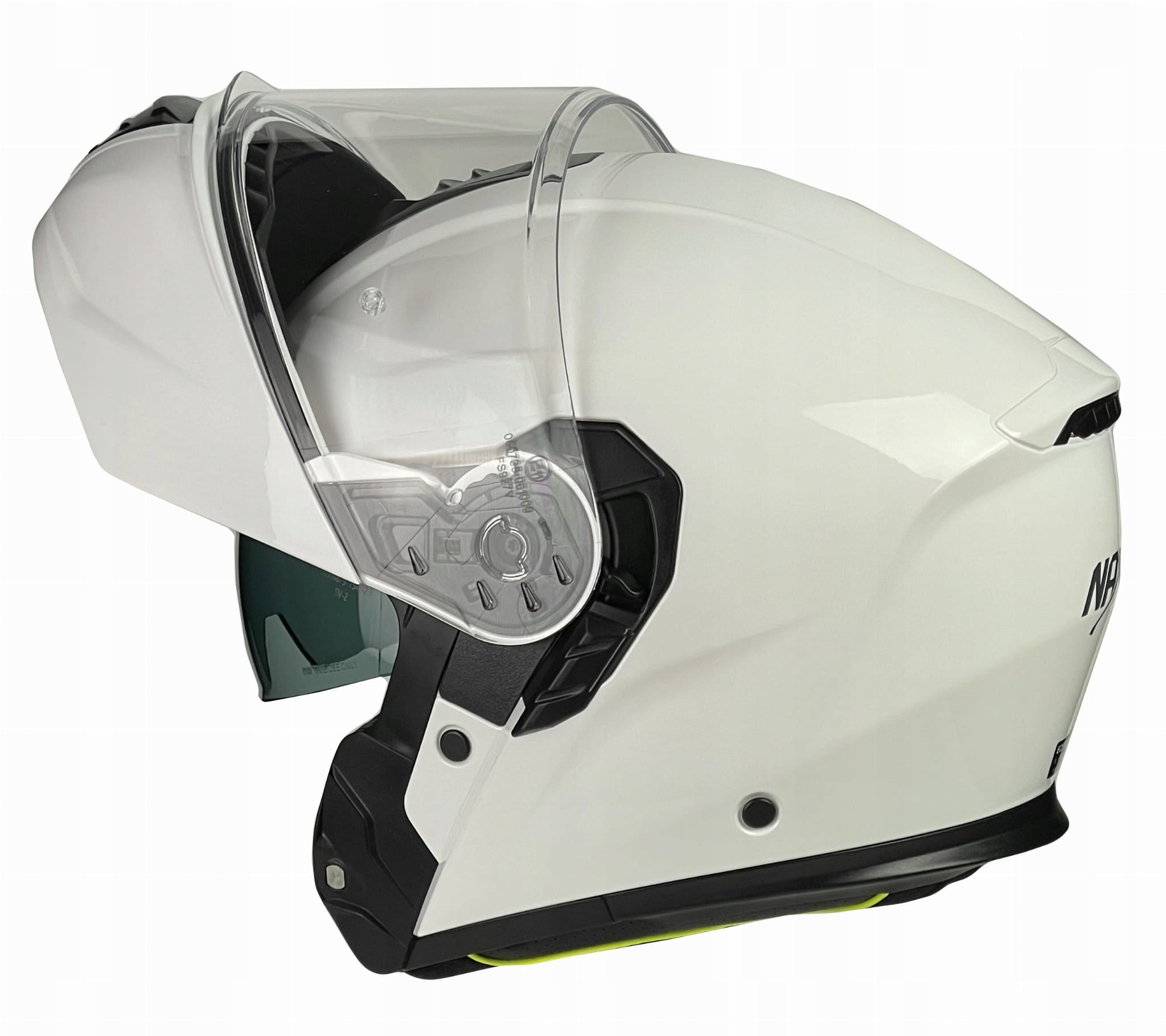 NAXA F07 MOTORCYCLE HELMET JAW WHITE PINLOCK XXL Size XXL