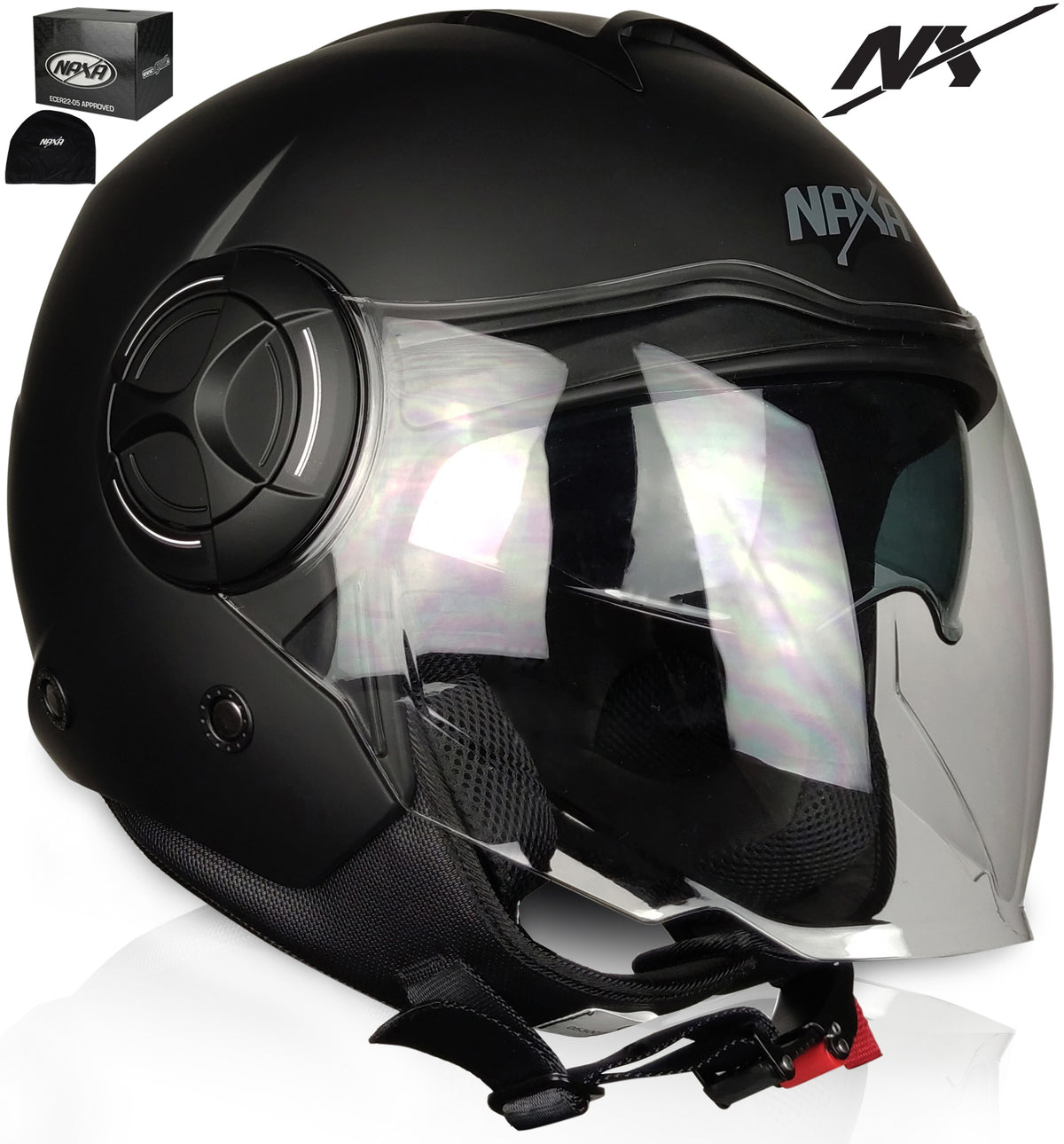 NAXA S24 rS MOTORCYCLE OPEN HELMET WITH BLEND
