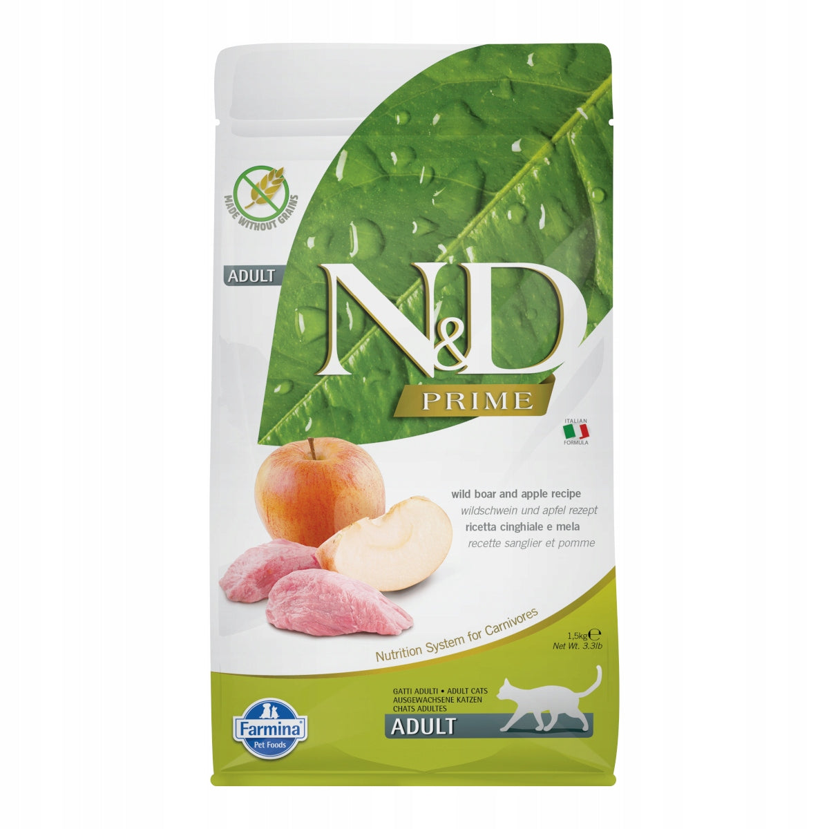 ND Prime Boar Apple Cat 1,5kg venison for cat