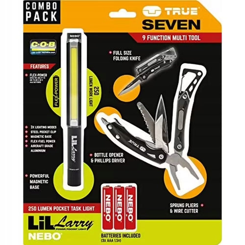 NEBO FLASHLIGHT + MULTITOOL 9in1 COMBO PACK HIGH QUALITY PERFECT FOR GIFT