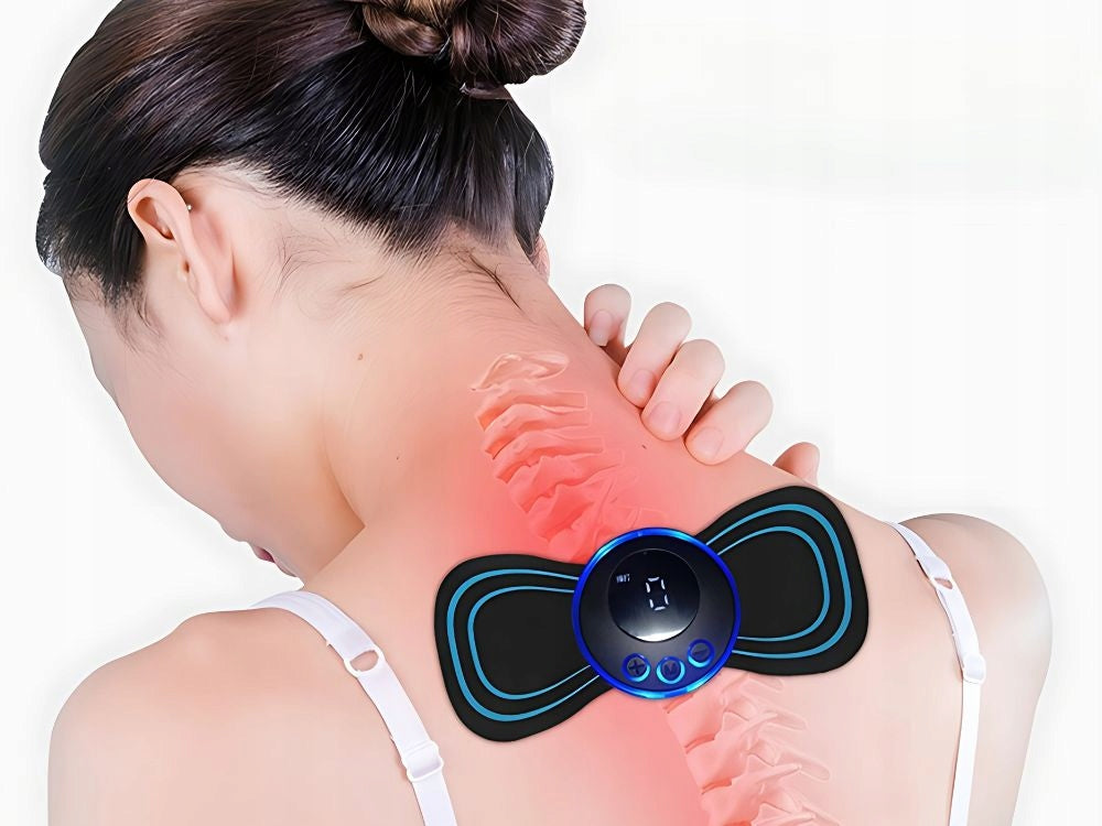 NECK ABDOMINAL MUSCLE ELECTROSTIMULATOR MINI MASSAGER EMS 19 LEVELS Packaging status original