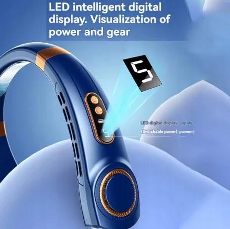 NECK FAN WIRELESS FAN PORTABLE QUIET 5 SPEEDS Fan type mini