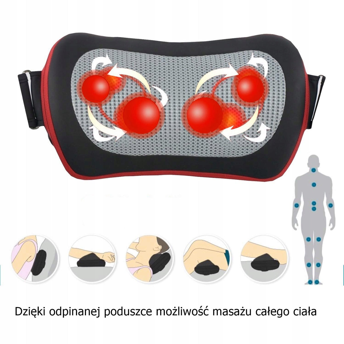 NECK MASSAGER FOR MASSAGE SHIATSU MASSAGE PILLOW Manufacturer code Bodyrelax