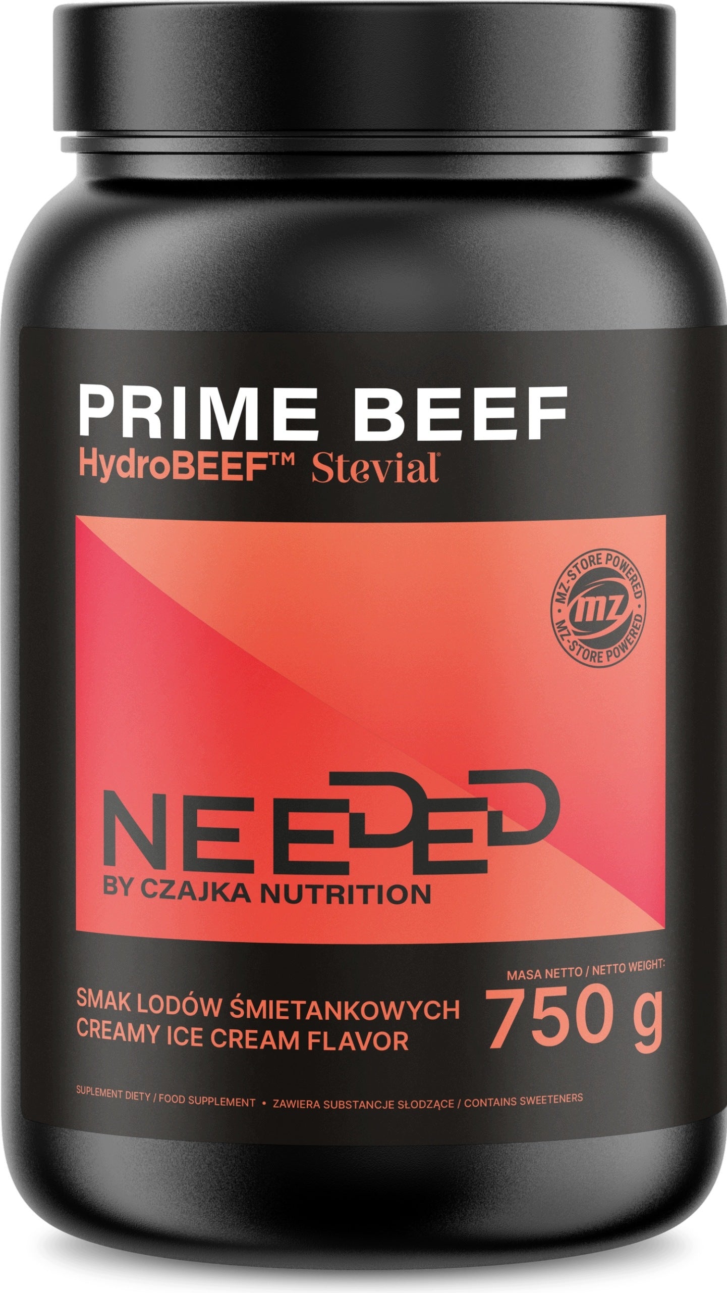 NEEDED Prime Beef 750g beef protein, cream ice cream flavour