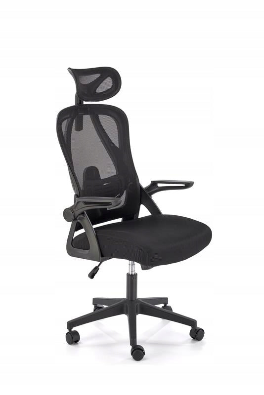 NEGRO Office Cabinet Swivel Chair for Computer for Desk Black