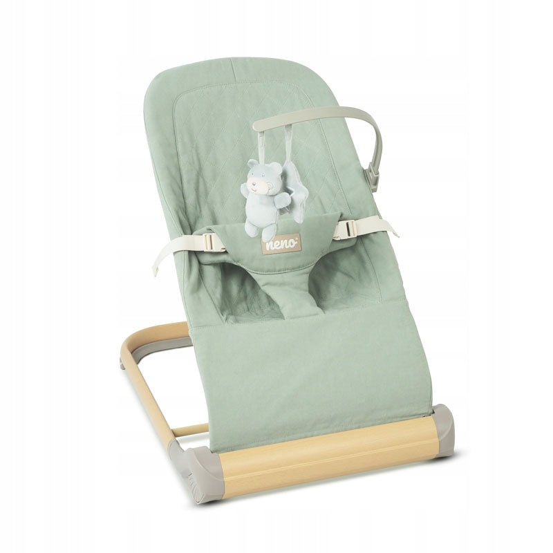 NENO NESSO LIGHT GREEN ROCKER BABY LOUNGER Batteries included yes