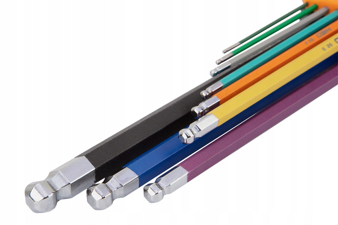 NEO Long Colorful Hexagonal Wrenches 1.5-10mm HEX ALLEN 9 pcs. ALLEN Manufacturer code 09-512