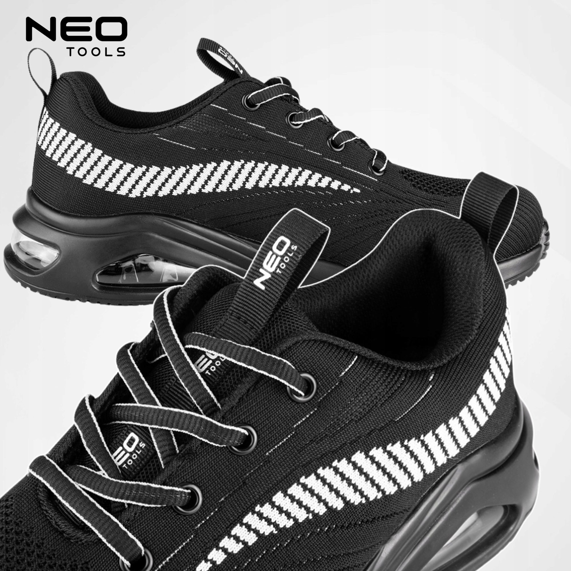 NEO MEN'S WORK SHOES LIGHTWEIGHT BREATHABLE WITHOUT LIFT SHOES BHP Brand NEO TOOLS