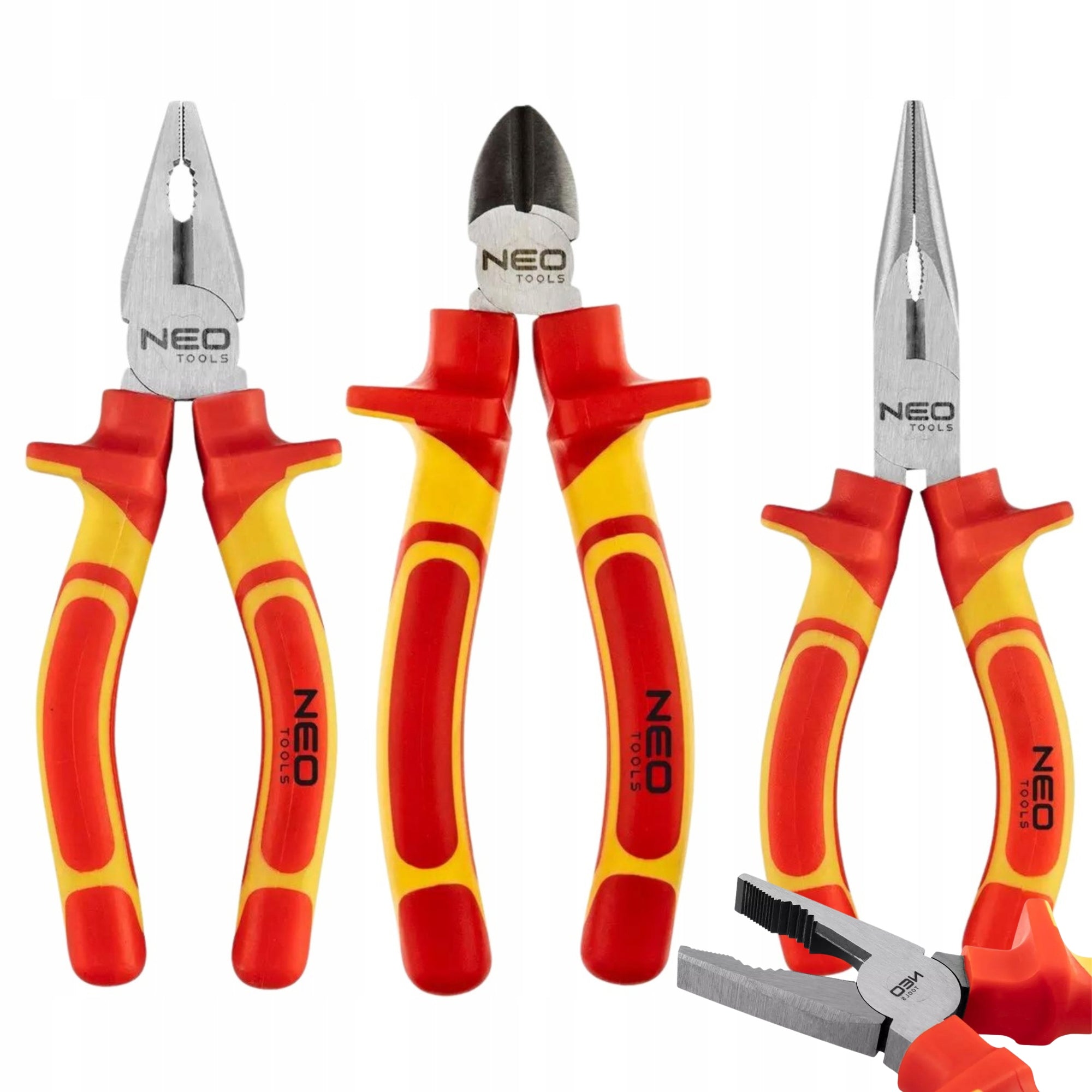 NEO PLIERS SET 1000V PLIERS 160 mm Side Elongated pliers