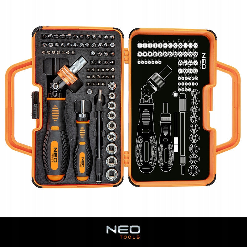 NEO SET OF PRECISION SCREWDRIVER BITS 69EL. BOX 06-116 Brand NEO TOOLS